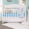 Picture of 2 Pack Fitted Crib Sheets for Boys in 100% Jersey Knit Cotton -Boy’s Crib Mattress Sheets in Celestial Themes - Blue with White Stars and White with Blue and Gray Clouds by Everyday Kids