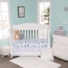 Picture of 2 Pack Fitted Crib Sheets for Boys in 100% Jersey Knit Cotton -Boy’s Crib Mattress Sheets in Celestial Themes - Blue with White Stars and White with Blue and Gray Clouds by Everyday Kids