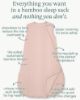 Picture of PurComfy Supersoft Sleep Sack 0.5 TOG, Premium Bamboo Viscose Baby Sleeping Bag, Lightweight Sleep Sack 6-15 Months (Blush)