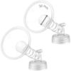 Picture of 2X 36 mm Maymom Two-Piece Wide Neck Pump Parts for Spectra S1/S2 Pumps; Incl Wide Mouth Flanges; Not Original Spectra Flange