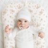 Picture of Konssy Muslin Baby Lounger Cover 2 Pack, 100% Cotton Newborn Lounger Cover, Soft and Breathable Baby Nest Slipcover for Boys Girls (Blossom,Pink)