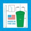 Picture of Re-Play Made in USA 4pk Straw Cups with Reversible Straws| Made from Eco Friendly Heavyweight Recycled Milk Jugs - Virtually Indestructible| White, Red, Sky Blue and Yellow | Playdoh+