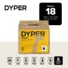 Picture of DYPER Baby Diapers Size 6 | Honest Ingredients | Cloth Alternative | Day & Overnight | Made with Plant-Based* Materials | Hypoallergenic