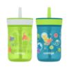 Picture of Contigo Kids’ Leighton Straw Tumbler with Spill-Proof Lid, 14 Oz., 2-Pack