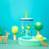 Picture of Zak Designs Kelso 15 oz Tumbler 2pc Set, (Campout) Leak-Proof Screw-On Lid with Straw Made of Durable Plastic and Silicone, Perfect Cup Bundle for Kids