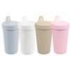 Picture of Re-Play Made in USA 10 Oz. Sippy Cups for Toddlers, Pack of 4 - Reusable Spill Proof Cups for Kids, Dishwasher/Microwave Safe - Hard Spout Sippy Cups for Toddlers 3.13" x 6.25", Seashell