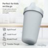 Picture of Re-Play Made in USA 10 Oz. Sippy Cups for Toddlers, Pack of 4 - Reusable Spill Proof Cups for Kids, Dishwasher/Microwave Safe - Hard Spout Sippy Cups for Toddlers 3.13" x 6.25", Seashell