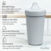 Picture of Re-Play Made in USA 10 Oz. Sippy Cups for Toddlers, Pack of 4 - Reusable Spill Proof Cups for Kids, Dishwasher/Microwave Safe - Hard Spout Sippy Cups for Toddlers 3.13" x 6.25", Seashell