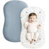 Picture of Konssy Muslin Baby Lounger Cover 2 Pack, 100% Cotton Newborn Lounger Cover, Soft and Breathable Baby Nest Slipcover for Boys Girls (Star,Blue)