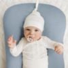 Picture of Konssy Muslin Baby Lounger Cover 2 Pack, 100% Cotton Newborn Lounger Cover, Soft and Breathable Baby Nest Slipcover for Boys Girls (Star,Blue)
