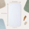 Picture of Comfy Cubs Muslin Burp Cloths 20" x 10", Pack of 10 - Large, 6-Layer, Ultra Absorbent 100% Cotton for Baby Drool and Messes - Soft, Safe & Gentle Baby Burp Cloths for Boys & Girls - White