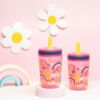 Picture of Zak Designs Kelso 15 oz Tumbler Set, (Starpower) Leak-Proof Screw-On Lid with Straw Made of Durable Plastic and Silicone, Perfect Cup Bundle for Kids (2pc Set)