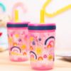 Picture of Zak Designs Kelso 15 oz Tumbler Set, (Starpower) Leak-Proof Screw-On Lid with Straw Made of Durable Plastic and Silicone, Perfect Cup Bundle for Kids (2pc Set)