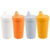 Picture of Re-Play Made in USA 10 Oz. Sippy Cups for Toddlers, Pack of 4 - Reusable Spill Proof Cups for Kids, Dishwasher/Microwave Safe - Hard Spout Sippy Cups for Toddlers 3.13" x 6.25", Modern Orange