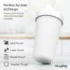 Picture of Re-Play Made in USA 10 Oz. Sippy Cups for Toddlers, Pack of 4 - Reusable Spill Proof Cups for Kids, Dishwasher/Microwave Safe - Hard Spout Sippy Cups for Toddlers 3.13" x 6.25", Modern Orange