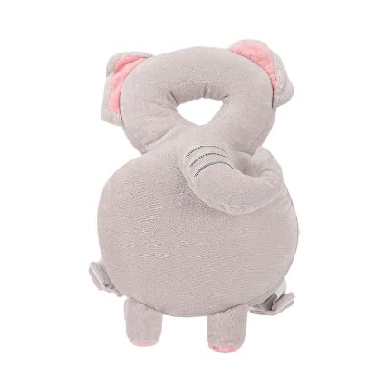 Picture of Baby Head Protection Backpack - Soft & Comfortable, Cute Cartoon Design, Elephant
