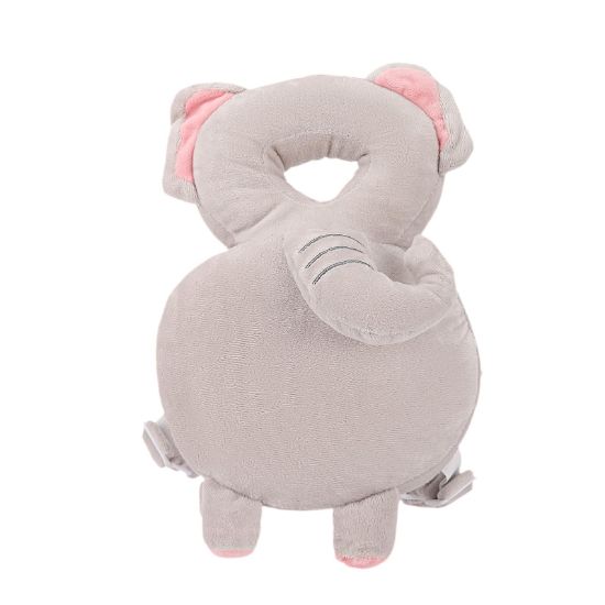 Picture of Baby Head Protection Backpack - Soft & Comfortable, Cute Cartoon Design, Elephant