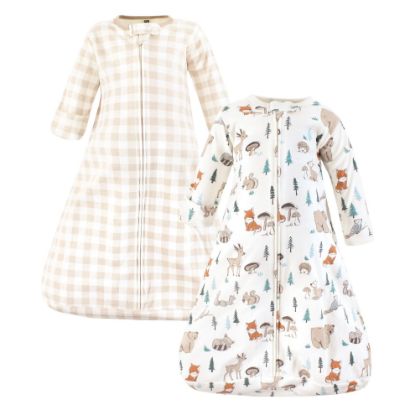 Picture of Hudson Baby Unisex Baby Cotton Long-Sleeve Wearable Sleeping Bag, Sack, Blanket, Boy Woodland Pals, 0-3 Months
