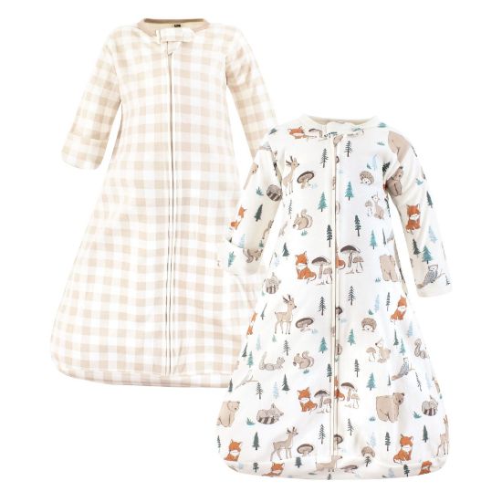 Picture of Hudson Baby Unisex Baby Cotton Long-Sleeve Wearable Sleeping Bag, Sack, Blanket, Boy Woodland Pals, 0-3 Months