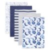 Picture of Burts Bees Baby Infant Burp Cloths, 100% Organic Cotton Extra Absorbent Soft Fabric Drool Cloths, 5-Pack Newborn Must-Have Essential Large Burping Cloths, One Size 17 x 11.75 Inches