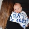 Picture of Burts Bees Baby Infant Burp Cloths, 100% Organic Cotton Extra Absorbent Soft Fabric Drool Cloths, 5-Pack Newborn Must-Have Essential Large Burping Cloths, One Size 17 x 11.75 Inches