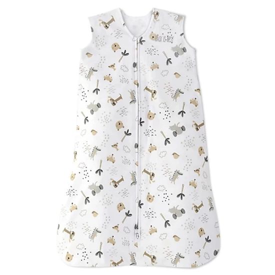 Picture of HALO SleepSack, 100% Cotton Wearable Blanket, Swaddle Transition Sleeping Bag, TOG 0.5, Weather Friends, Medium, 6-12 Months