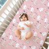 Picture of BROLEX Baby Fitted Crib Sheets: Kid Crib Sheets - Set of 2 for Toddler Standard Size Crib Mattress for Boys and Girls - Jersey Knit Crib Bed Sheets Elephant Rabbit