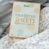 Picture of Crib Sheets 4 Pack for Baby Boys & Girls, Neutral Crib Sheet Fitted 52'' x 28'' for Standard Crib & Toddler Mattress, Ultra Soft Material Baby Sheet, Grey Leaf