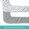Picture of Crib Sheets 4 Pack for Baby Boys & Girls, Neutral Crib Sheet Fitted 52'' x 28'' for Standard Crib & Toddler Mattress, Ultra Soft Material Baby Sheet, Grey Leaf