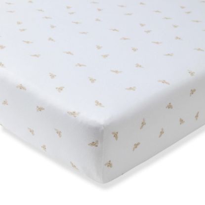 Picture of Burt's Bees Baby Essential Organic Cotton Fitted Crib Sheet, Breathable for Boy Girl Standard Crib & Toddler Mattresses