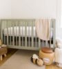 Picture of Burt's Bees Baby Essential Organic Cotton Fitted Crib Sheet, Breathable for Boy Girl Standard Crib & Toddler Mattresses