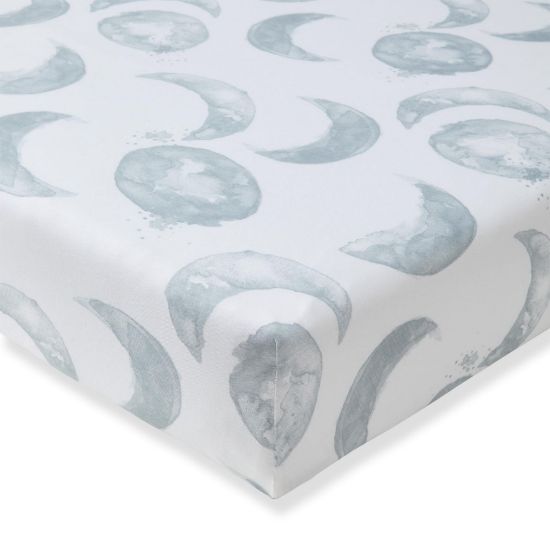 Picture of Burt's Bees Baby Essential Organic Cotton Fitted Crib Sheet, Breathable for Boy Girl Standard Crib & Toddler Mattresses