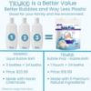 Picture of TruKid Bubble Podz Bubble Bath for Baby & Kids, Gentle Refreshing Bath Bomb for Sensitive Skin, pH Balance 7 for Eye Sensitivity, Natural Moisturizers and Ingredients, Yumberry (24 Podz)