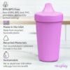 Picture of Re-Play Made in USA 10 Oz. Sippy Cups for Toddlers, Pack of 4 - Reusable Spill Proof Cups for Kids, Dishwasher/Microwave Safe - Hard Spout Sippy Cups for Toddlers 3.13" x 6.25", Violet