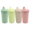 Picture of Re-Play Made in USA 10 Oz. Sippy Cups for Toddlers, Pack of 4 - Reusable Spill Proof Cups for Kids, Dishwasher/Microwave Safe - Hard Spout Sippy Cups for Toddlers 3.13" x 6.25", Cactus Flower
