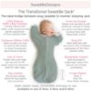 Picture of SwaddleDesigns Transitional Swaddle Sack with Arms Up Half-Length Sleeves and Mitten Cuffs, Large, 6-9 months, 21-24 lbs, Watercolor Peachy Pink Floral (Arms Up Swaddle, Transition Swaddle Sleep Sack)
