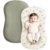 Picture of Konssy Muslin Baby Lounger Cover 2 Pack, 100% Cotton Newborn Lounger Cover, Soft and Breathable Baby Nest Slipcover for Boys Girls (Tree,Fog Green)