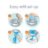Picture of Diaper Genie Bags Refills 270 Count (Pack of 3) with Max Odor Lock | Holds Up to 810 Newborn Diapers