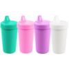 Picture of Re-Play Made in USA 10 Oz. Sippy Cups for Toddlers, Pack of 4 - Reusable Spill Proof Cups for Kids, Dishwasher/Microwave Safe - Hard Spout Sippy Cups for Toddlers 3.13" x 6.25", Sparkle