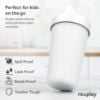 Picture of Re-Play Made in USA 10 Oz. Sippy Cups for Toddlers, Pack of 4 - Reusable Spill Proof Cups for Kids, Dishwasher/Microwave Safe - Hard Spout Sippy Cups for Toddlers 3.13" x 6.25", Modern Blush