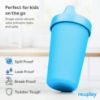 Picture of Re-Play Made in USA 10 Oz. Sippy Cups for Toddlers, Pack of 4 - Reusable Spill Proof Cups for Kids, Dishwasher/Microwave Safe - Hard Spout Sippy Cups for Toddlers 3.13" x 6.25", Modern Blue
