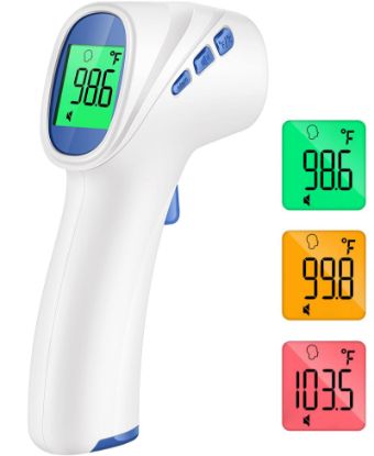 Picture of Forehead Thermometer for Adults and Kids, FSA HSA Eligible, Digital Temporal Thermometer with Fever Alarm, Fast Accurate Results, Home Medical & Nurse Essentials