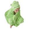 Picture of HIPHOP PANDA Hooded Towel - Rayon Made from Bamboo, Bath Towel with Bear Ears for Newborn, Babie, Toddler, Infant - Absorbent Large Baby Towel - Frog, 30 x 30 Inch