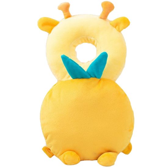 Picture of Baby Walker Head Protector Toddler Adjustable Baby Head Protection Backpack Wear Safety Pad (Yellow Elk)
