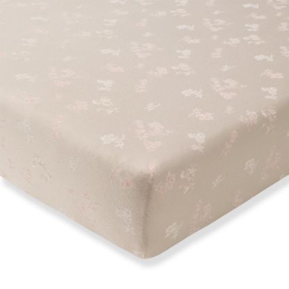 Picture of Burt's Bees Baby Essential Organic Cotton Fitted Crib Sheet, Breathable for Boy Girl Standard Crib & Toddler Mattresses