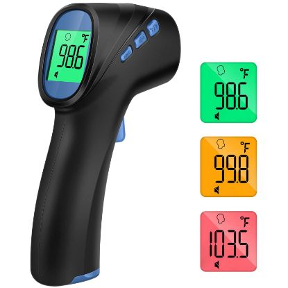 Picture of Forehead Thermometer for Adults and Kids, Digital Infrared Thermometer with Fever Alarm, FSA HSA Eligible, Fast Accurate Results, Easy to use
