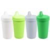 Picture of Re-Play Made in USA 10 Oz. Sippy Cups for Toddlers, Pack of 4 - Reusable Spill Proof Cups for Kids, Dishwasher/Microwave Safe - Hard Spout Sippy Cups for Toddlers 3.13" x 6.25", Modern Green