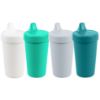 Picture of Re-Play Made in USA 10 Oz. Sippy Cups for Toddlers, Pack of 4 - Reusable Spill Proof Cups for Kids, Dishwasher/Microwave Safe - Hard Spout Sippy Cups for Toddlers 3.13" x 6.25", Modern Mint