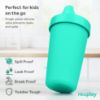 Picture of Re-Play Made in USA 10 Oz. Sippy Cups for Toddlers, Pack of 4 - Reusable Spill Proof Cups for Kids, Dishwasher/Microwave Safe - Hard Spout Sippy Cups for Toddlers 3.13" x 6.25", Modern Mint