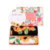 Picture of Galabloomer Receiving Blanket Headband Set Flower Print Baby Swaddle Blankets Sunflower